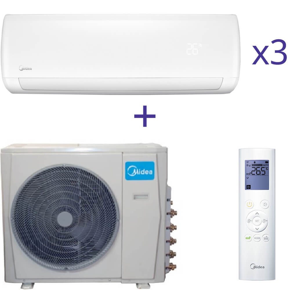 Комплект мультисплит системы Midea M3O-21FN1-Q+MSMI-12HRFN1+MSMI-07HRFN1*2шт.
